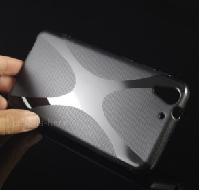 Силиконов гръб ТПУ X-Case за HTC Desire EYE / HTC DSIRE 910 черен